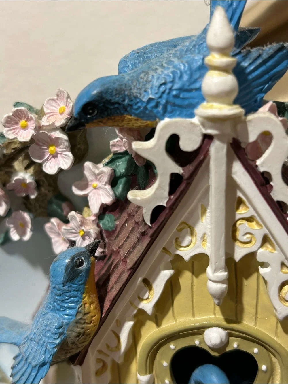 The Bradford Exchange Vintage Blue, Yellow & White Birdhouse Wall Art